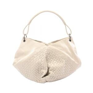 Bottega Veneta Intrecciato Aquilone Fortune Cookie Handbag Leather Beige